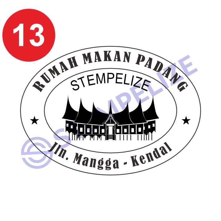 Jual Stempel Rumah Makan Sederhana Padang Shopee Indonesia