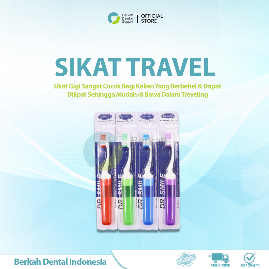 Jual Dental Sikat Gigi Travel Lipat Behel Gigi Ortho Dr Smile Shopee