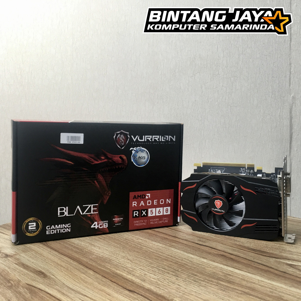 Jual Vga Amd Radeon Rx Gb Gddr Vurrion Blaze Dvi Hdmi Dp