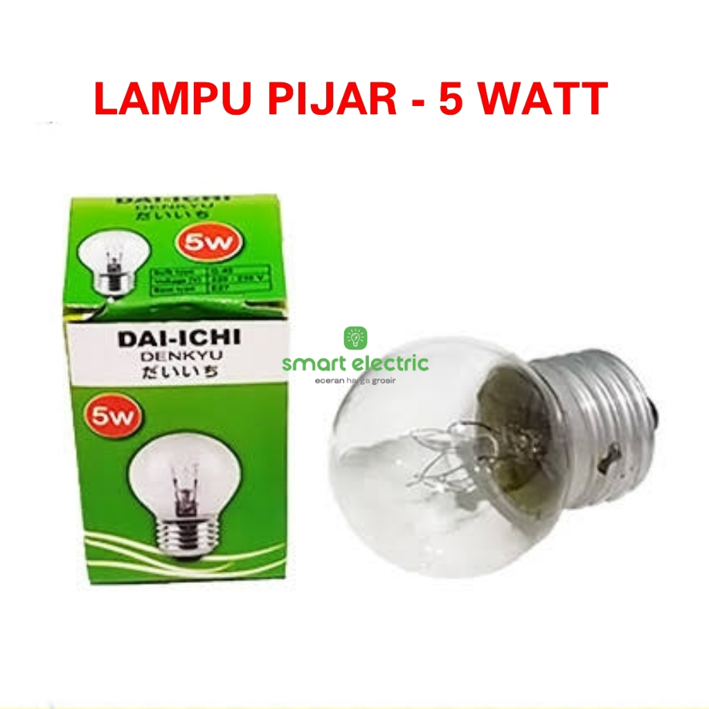 Jual Daichi Bola Lampu Pijar 5 Watt Peternakan Penghangat Bohlam Hias