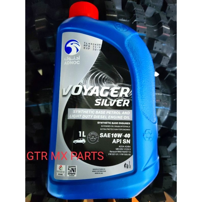 Jual Oli Mesin Adnoc Voyager Silver T W Api Sn Liter Klx Crf Wr