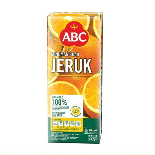 Jual Minuman ABC Minuman Buah Jeruk 250 Ml Shopee Indonesia