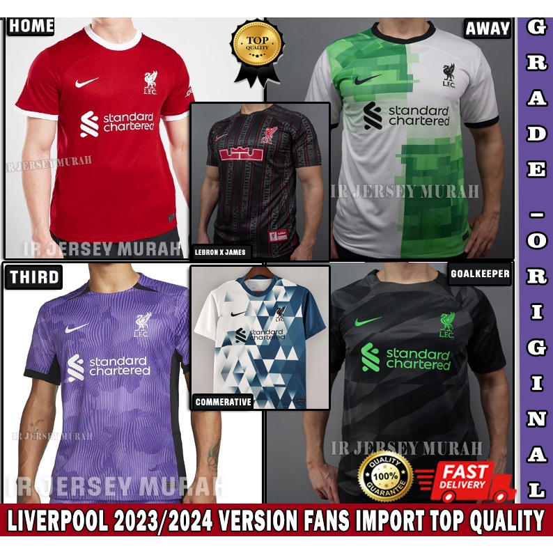 Jual JERSEY LIPERPUL 2023 2024 IMPORT GRADE ORI TOP QUALITY VERSION