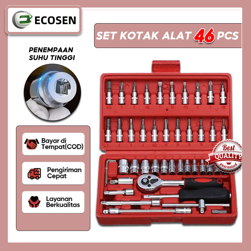 Jual Ecosen Kunci Shock Pc Full Lengkap Socket Tool Kit Pas Ring