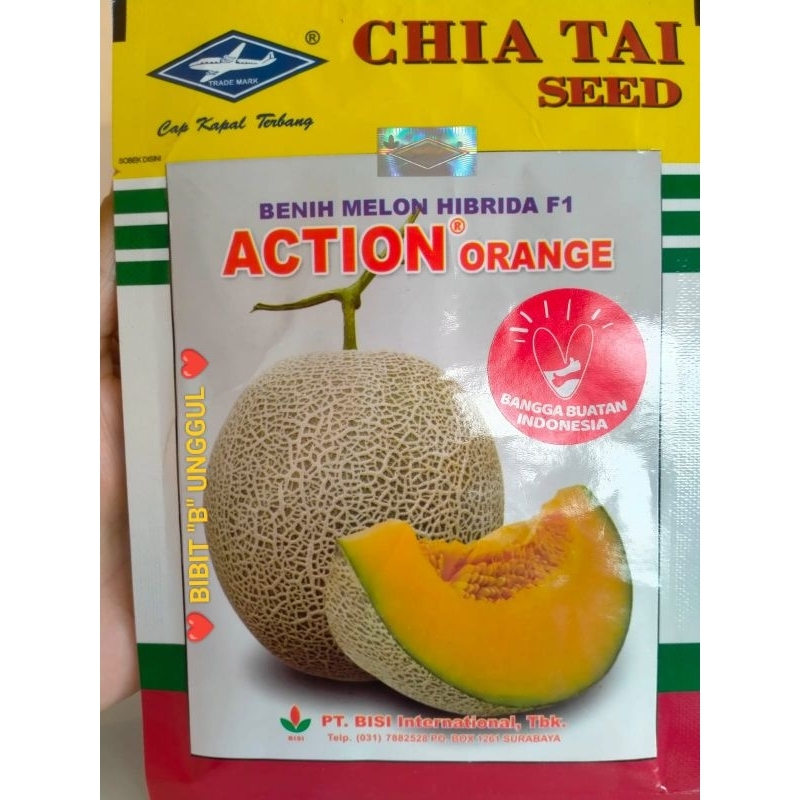 Jual Benih Melon F1 Action Orange 550 Biji Shopee Indonesia