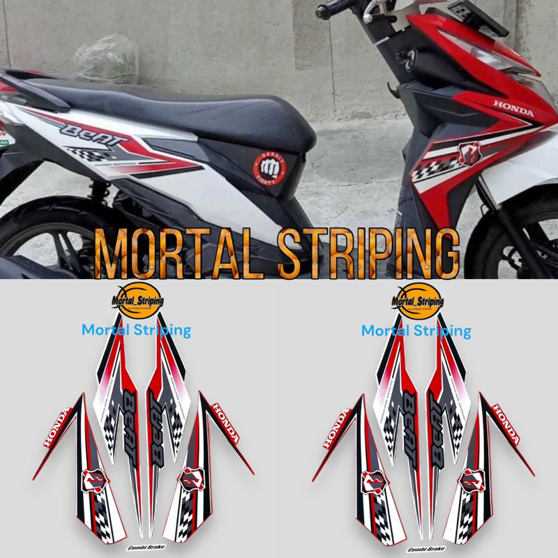 Jual STIKER STRIPING LIS LES POLET BODY MOTOR HONDA BEAT FI ESP 2018