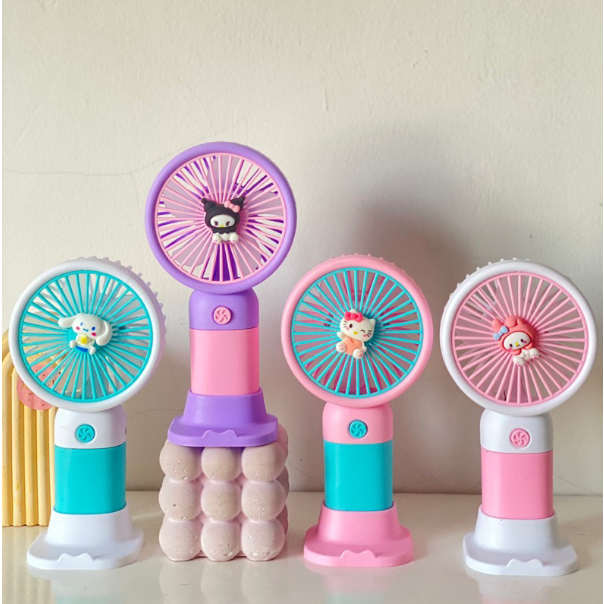 Jual Kipas Angin Mini Fan Kuromi Sanrio Genggam Karakter Usb Kipas