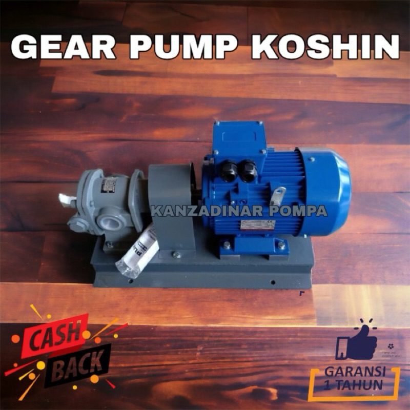 Jual GEAR PUMP KOSHIN GL 20 5 POMPA CAIRAN INDUSTRI GEAR PUMP1HP 380v