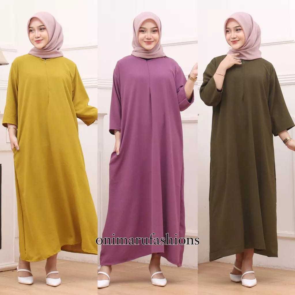 Jual PROMO TERBESAR GAMIS POLOS JUMBO DAN ALLSIZE Daster Gamis