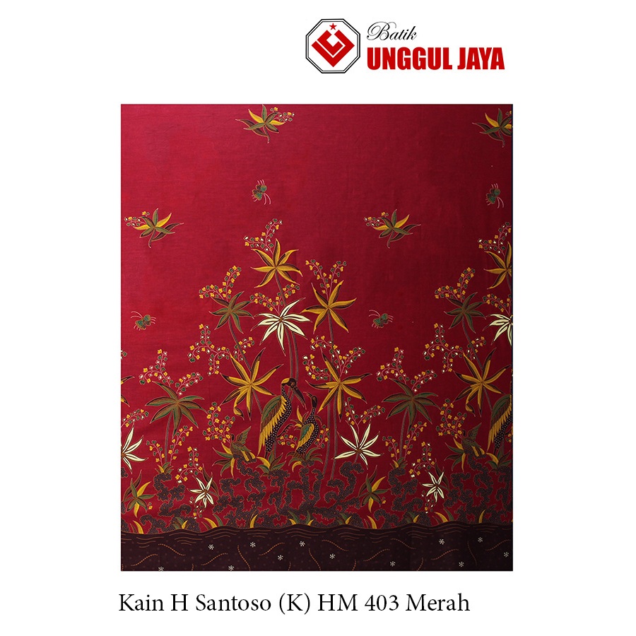 Jual Kain Batik Unggul Jaya Putri Jelita H Santoso Hitam Manis 403