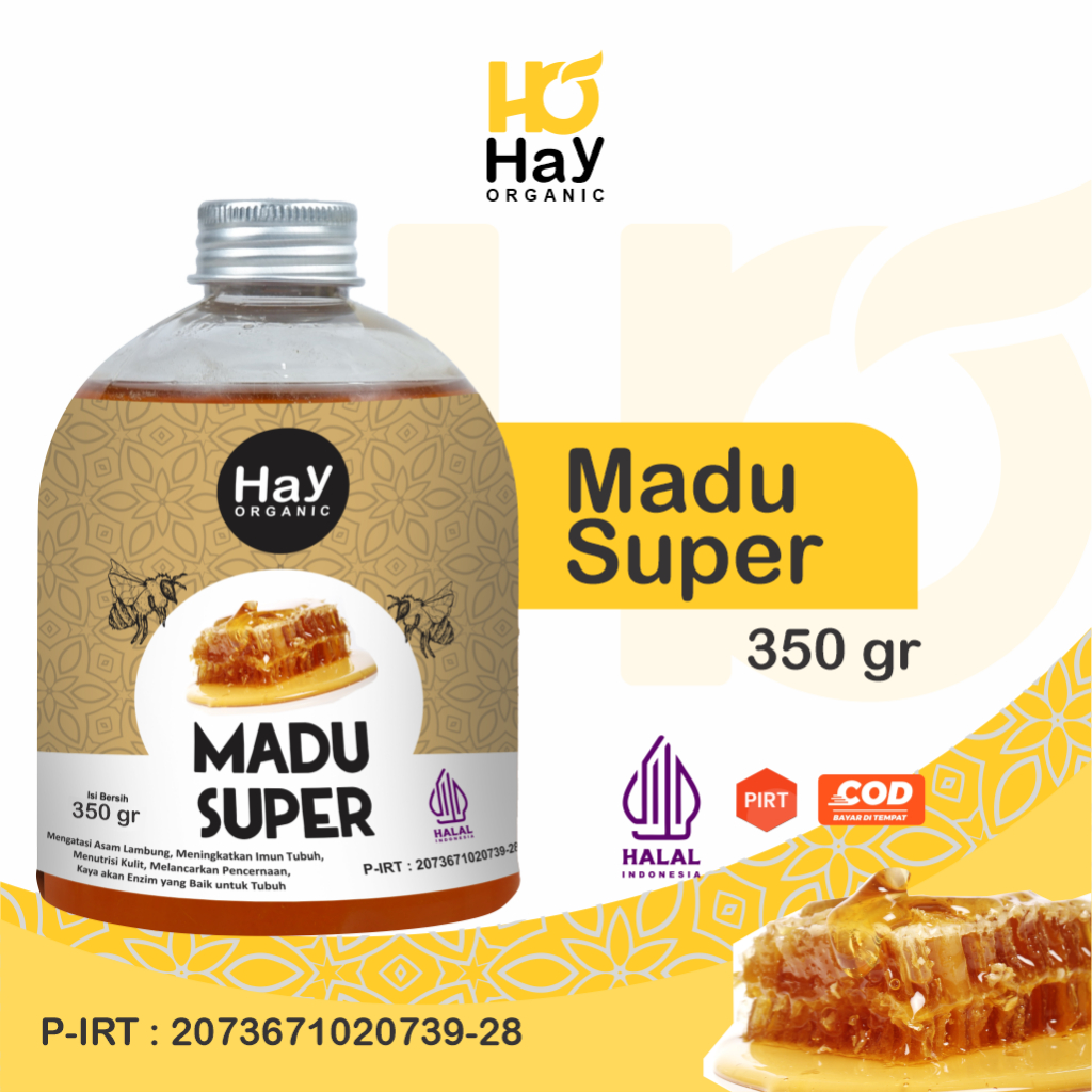 Jual HayOrganic Madu Hutan Asli 350gr Madu Hutan Kalimantan Gholiban