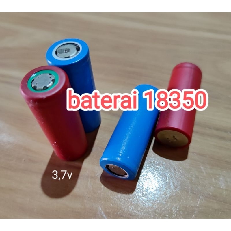 Jual BATERAI 18350 TYPE ION 3 7V BISA DI CHARGER Shopee Indonesia