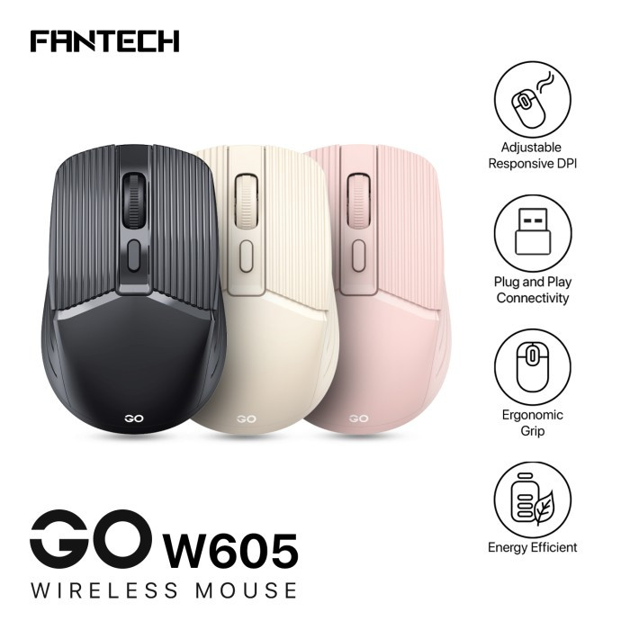 Jual Mouse Wireless Office Fantech Go Ghz Dpi Shopee Indonesia