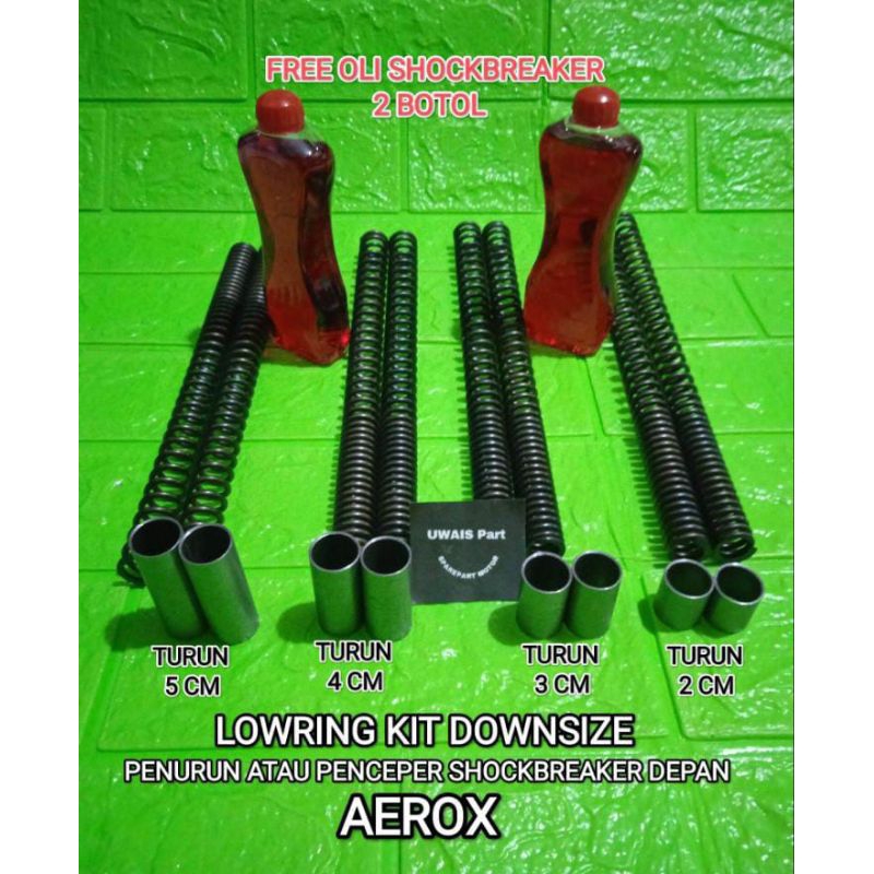 Jual Low Ring Kit Downsize Penceper Penurunan Shock Depan Aerox Pcx N