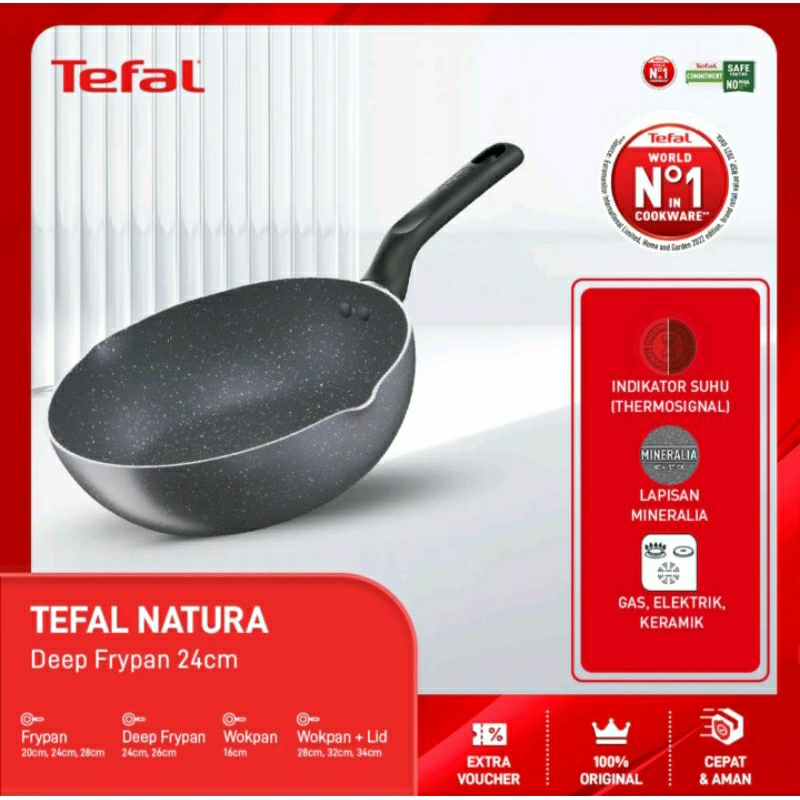 Jual Tefal Natura Deep Frypan Cm Cm Cm Shopee Indonesia