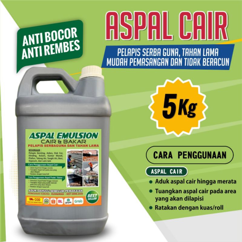 Jual Premium Aspal Cair Kg Aspal Waterproofing Jalan Pelapis Anti