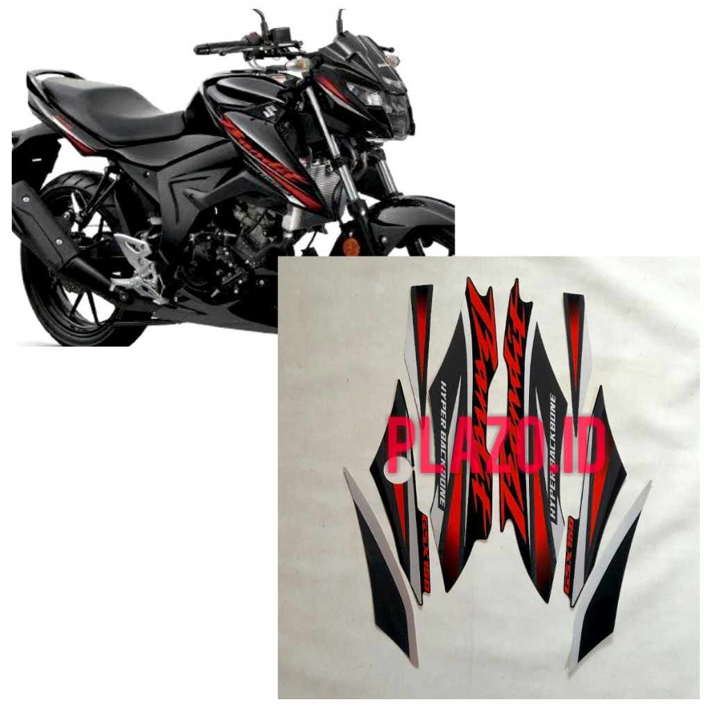 Jual Striping Motor Lis Stiker Suzuki Gsx Bandit Full Hitam