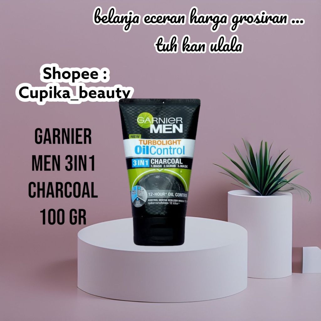 Jual Ua X Garnier Men Turbo Light Oil Control Charcoal In Gr