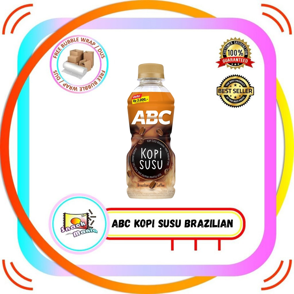 Jual ABC Kopi Susu Brazilian MIlk Coffee 200 Ml Botol Shopee Indonesia