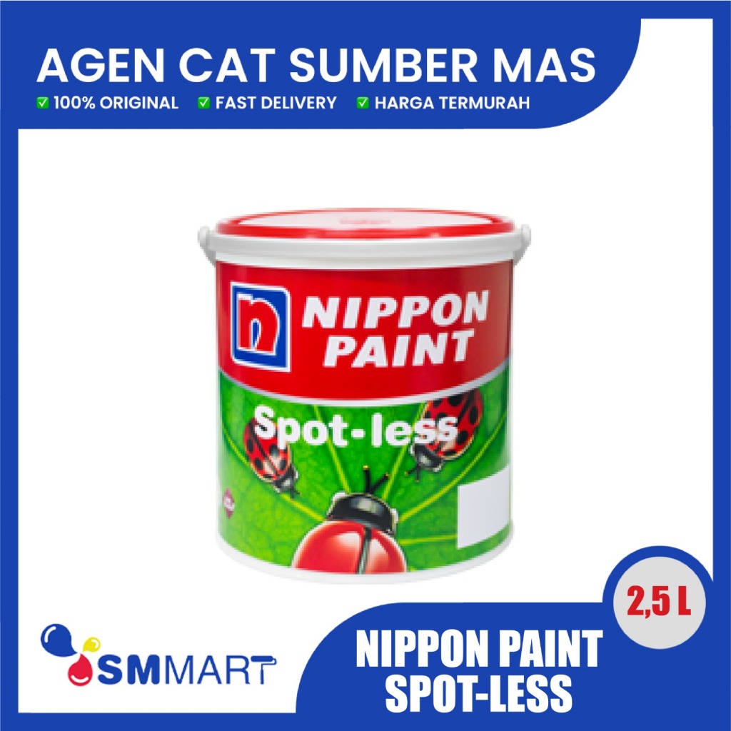 Jual CAT TEMBOK INTERIOR NIPPON PAINT SPOTLESS TINTING BISA REQUEST