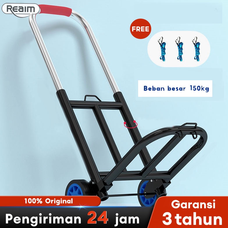 Jual Terbatas 15 Kg Troli Barang Lipat Hand Truck Folding Cart Silent