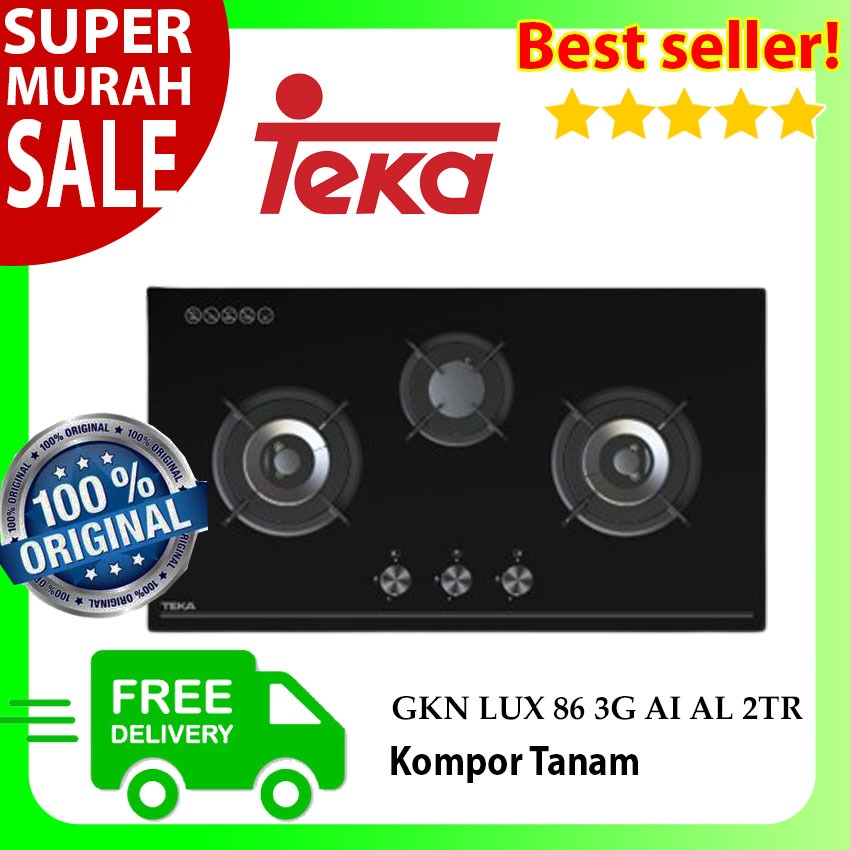 Jual Teka Kompor Tanam GKN LUX 86 3G AI AL 2TR 86cm Shopee Indonesia