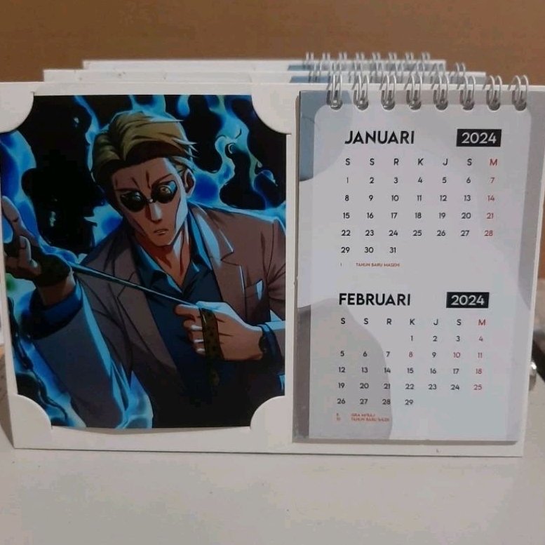 Jual Kalender Duduk Jujutsu Kaisen Gojo Satoru Sukuna Itadori Yuji