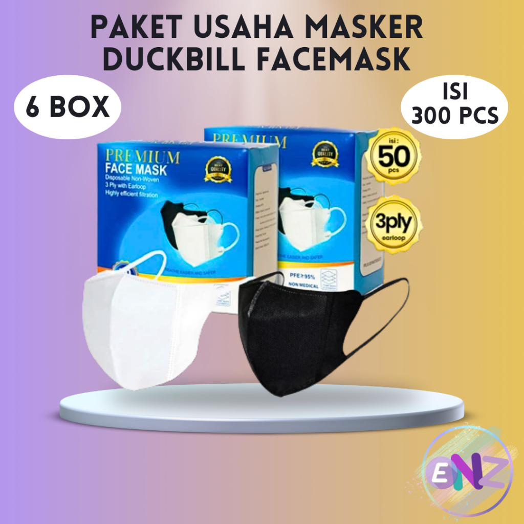 Jual Enz Box Paket Usaha Masker Duckbill Duck Bill Facemask Face