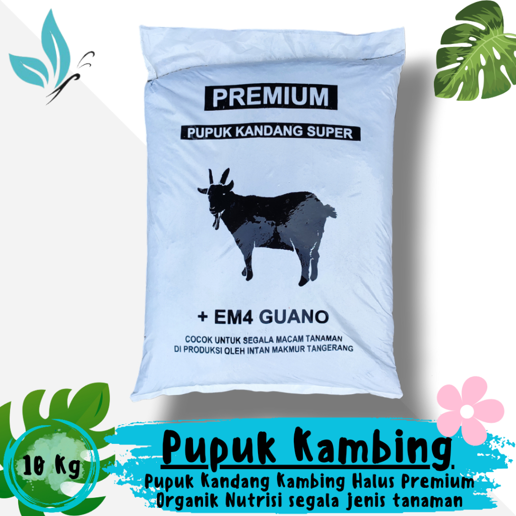 Jual Pupuk Kandang Kambing Organik Halus Premium Nutrisi Tanaman Bunga