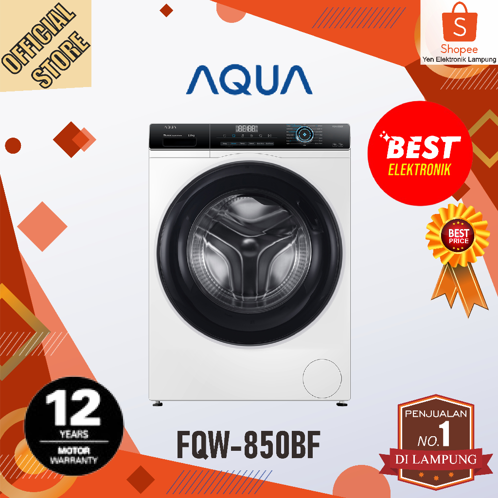 Jual Mesin Cuci Aqua Fqw Bf Front Load Kg Super Wash Series