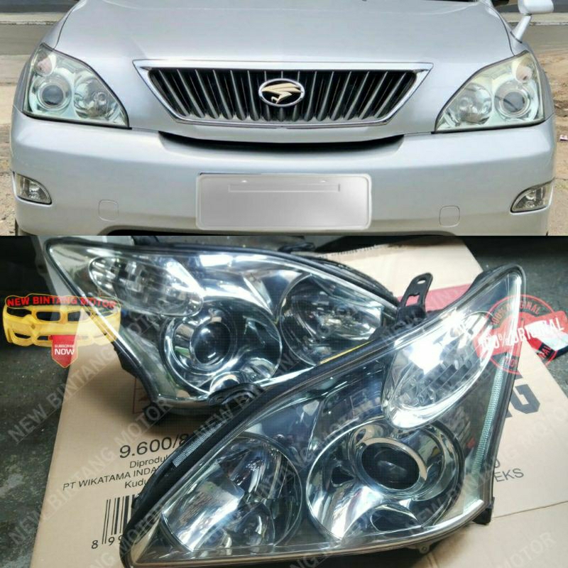 Jual Headlamp Toyota Harrier 2010 2014 Original Shopee Indonesia