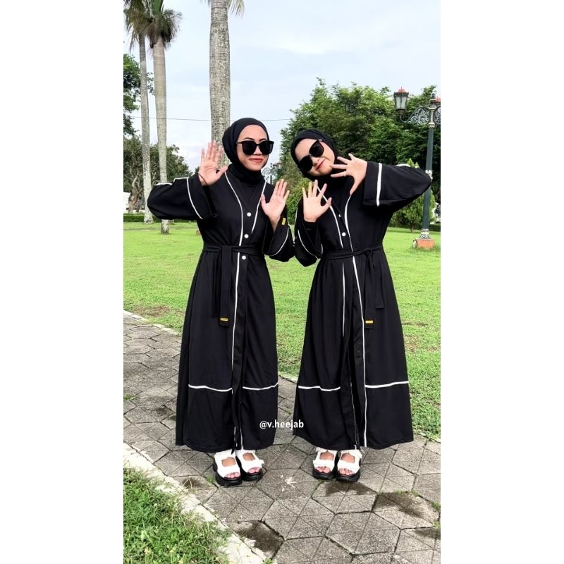 Jual Bisa Cod Exclusive By V Heejab Kumpulan Gamis Abaya Hitam Murah