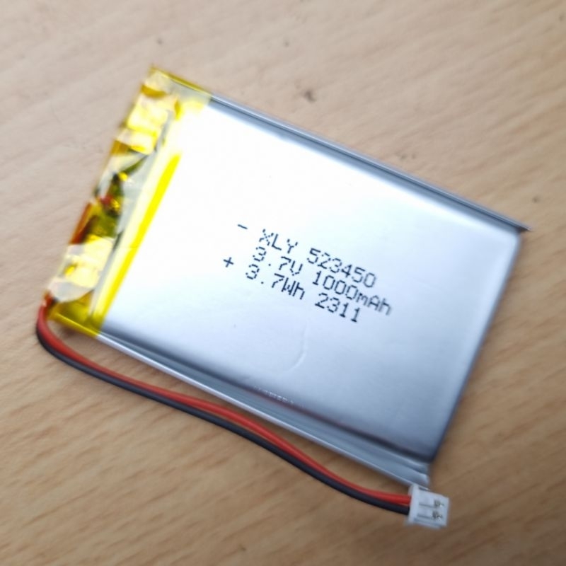 Jual Baterai Lipo 3 7V 1000mAh Lithium Polymer Battery 523450 Shopee