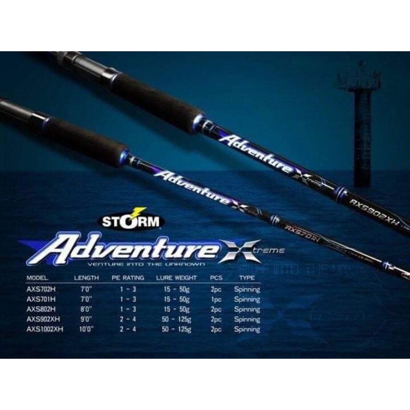 Jual Joran Spinning Storm Adventure Xtreme Axs Xh Axs Xh Cm