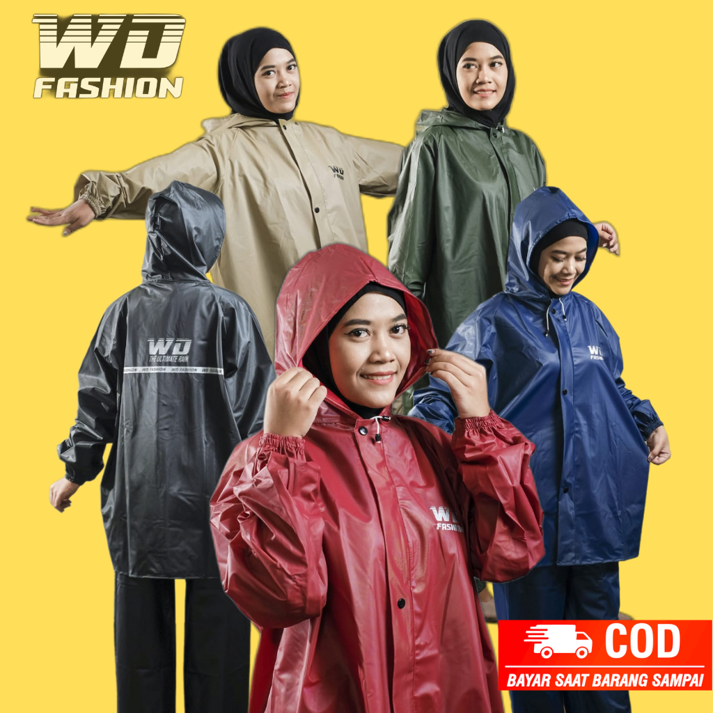 Jual Jas Hujan Setelan Pria Wanita Jas Hujan Wd Fashion Original Anti