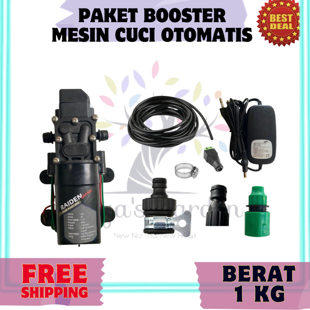 Jual Paket Set Alat Bantu Pendorong Mesin Cuci Booster Mesin Cuci