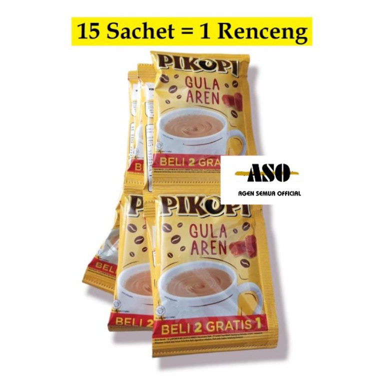 Jual SUPER DISKON PIKOPI GULA AREN Isi 15 Sachet Produk Dari Kopi Kapal