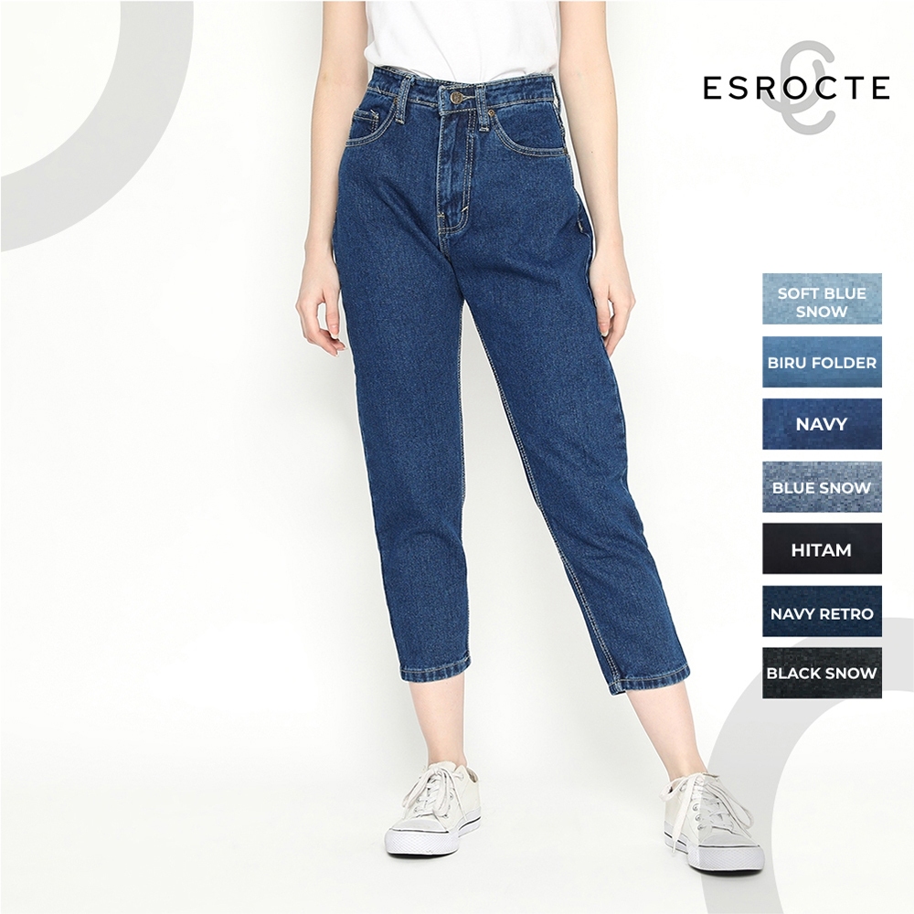 Jual Esrocte Celana Boyfriend High Waist Jeans Wanita P