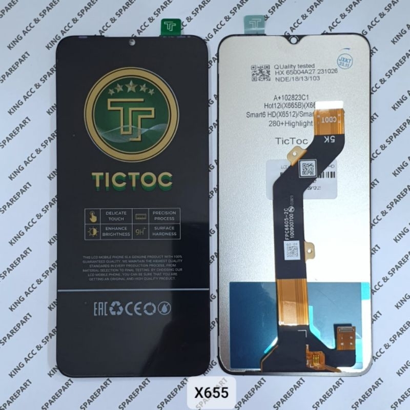 Jual Original Tictoc Lcd Touchscreen Infinix Smart Hd X Hot