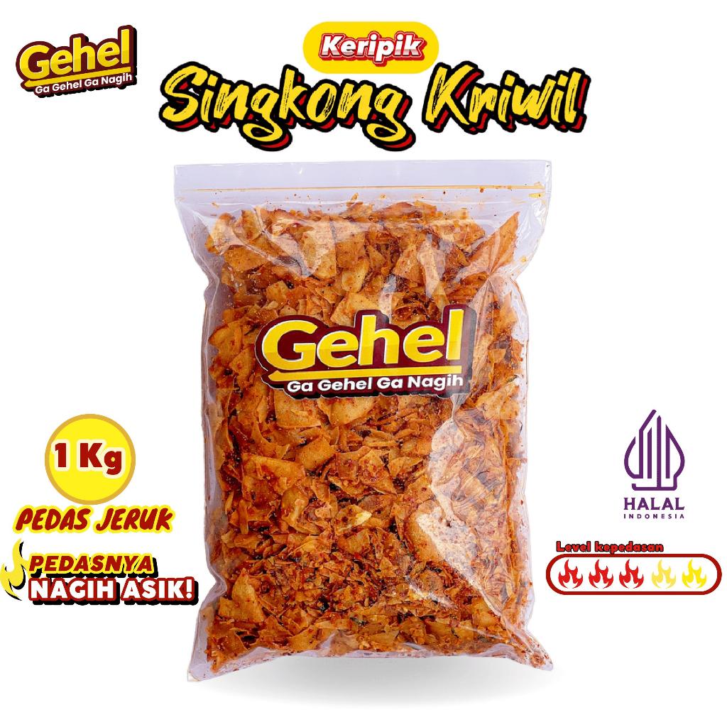 Jual Gehel Keripik Singkong Kriwil Kg Pedas Jeruk Makanan Ringan