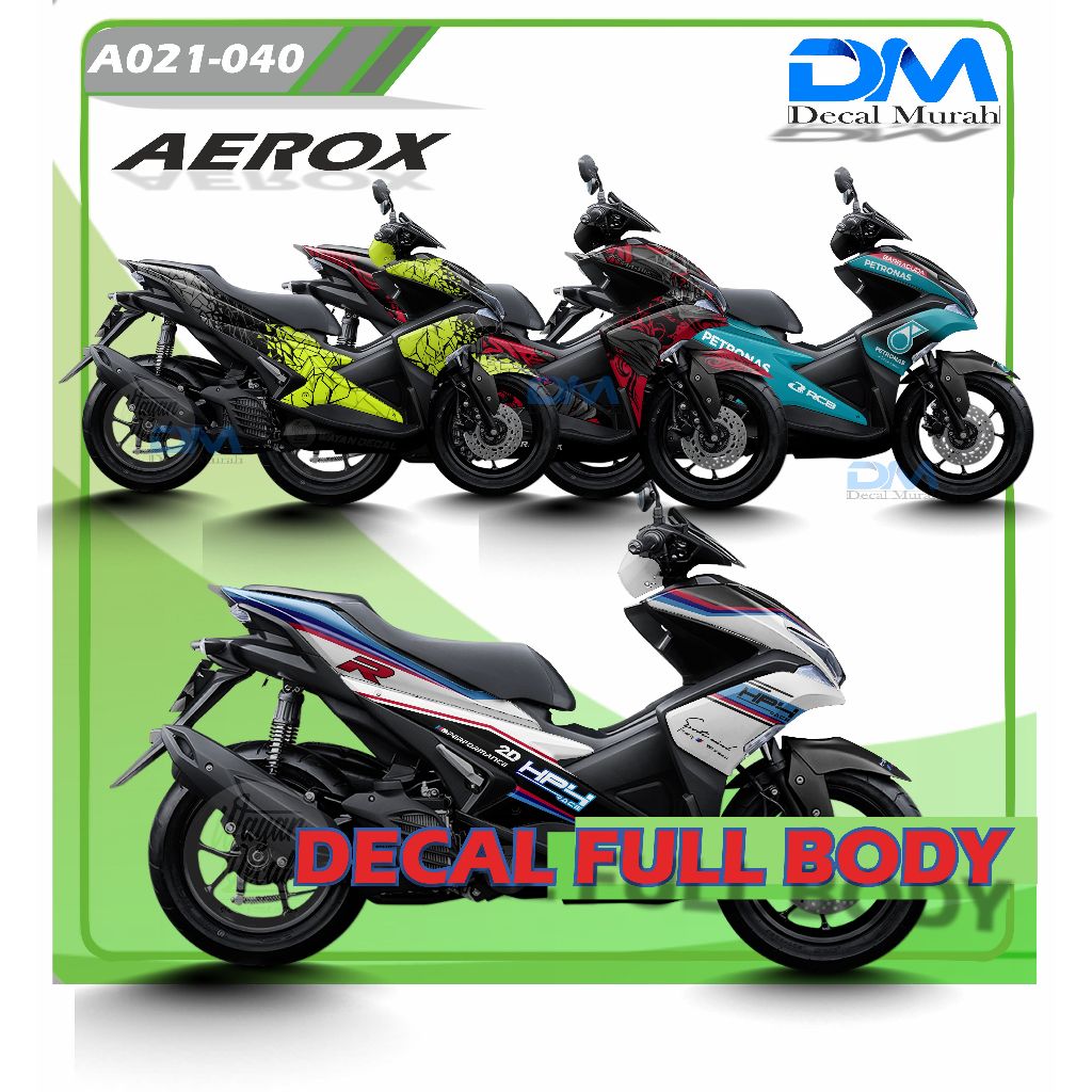 Jual Decal Sticker Full Body Yamaha Aerox Stiker Dekal Motor Aerox