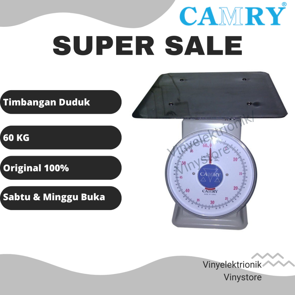 Jual Camry Timbangan Duduk 60kg Timbangan Jarum Camry 60 Kg Original