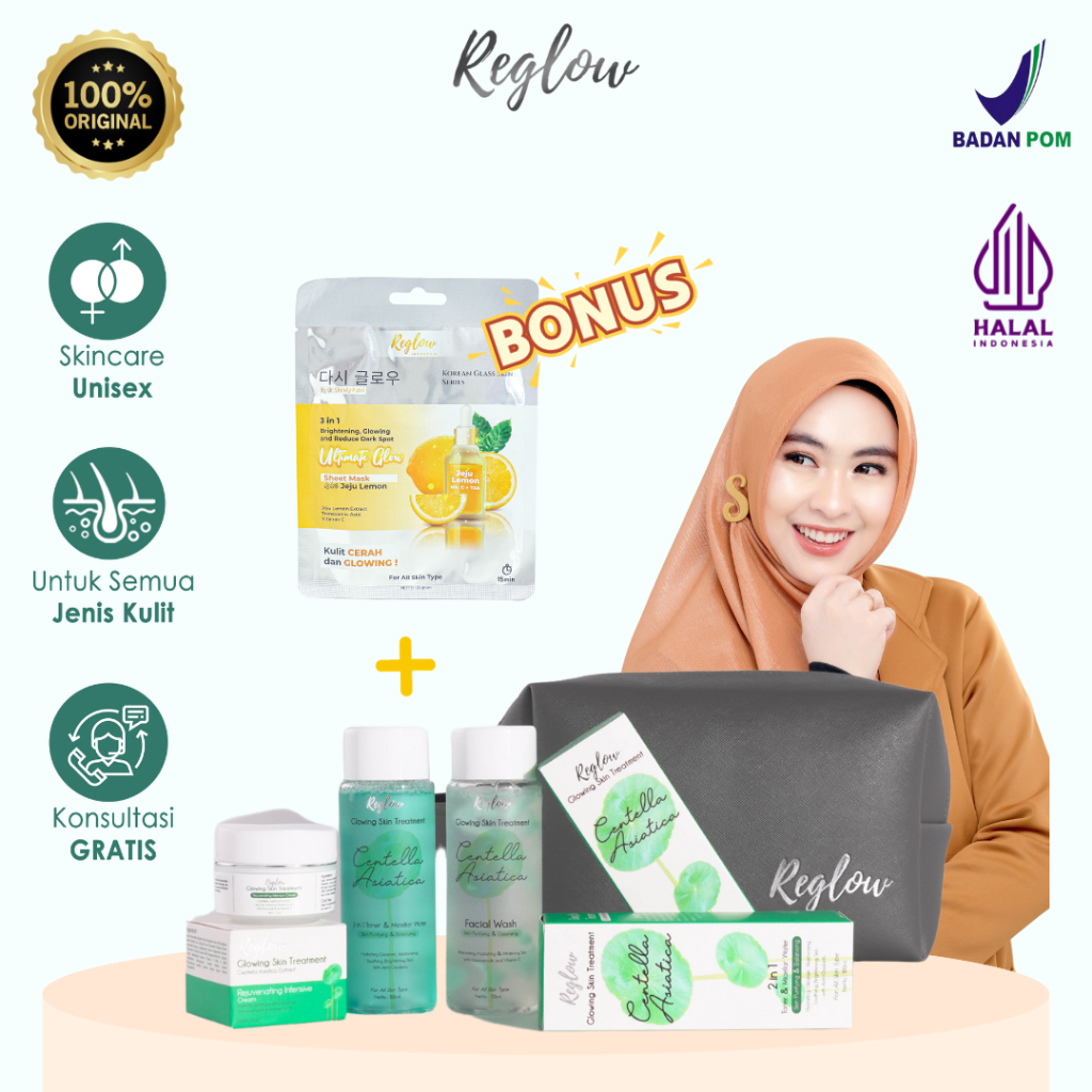 Jual REGLOW Series Dr Shindy Original Glowing Skin Treatment Paket