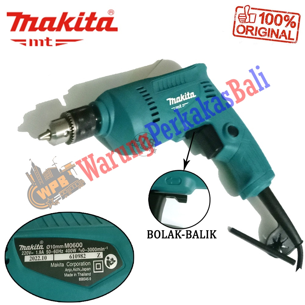 Jual Makita Electric Drill Mm M B Mesin Bor Besi Kayu Tembok Mm