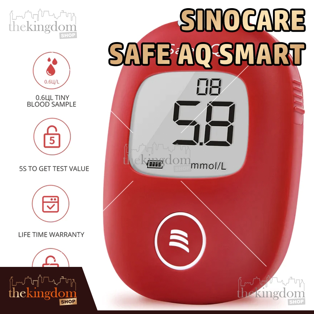 Jual Sinocare Safe AQ Smart Alat Cek Gula Darah Pemantau Glukosa