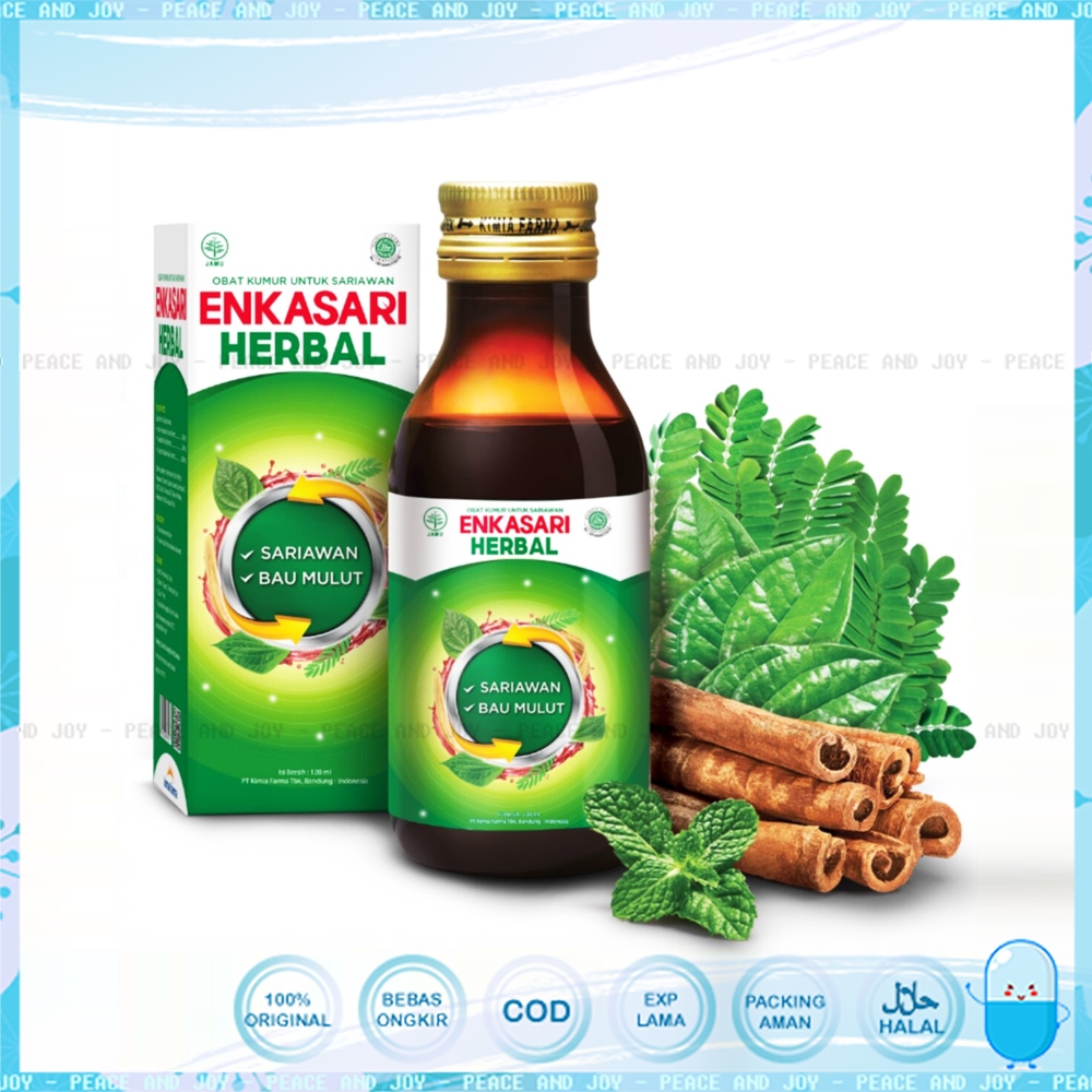 Jual Enkasari Herbal Syrup Ml Obat Kumur Dan Sariawan Shopee