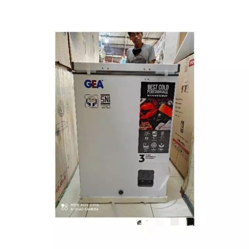 Jual GEA AB 108 R CHEST FREEZER BOX LEMARI PEMBEKU 100 LITER NEW TYPE