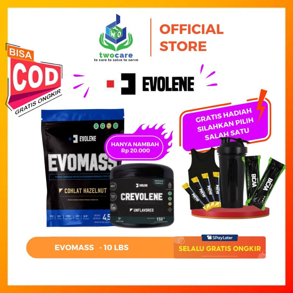 Jual Evolene Mass Gainer Lbs Evo Mass Kg Bpom Evomass Shopee