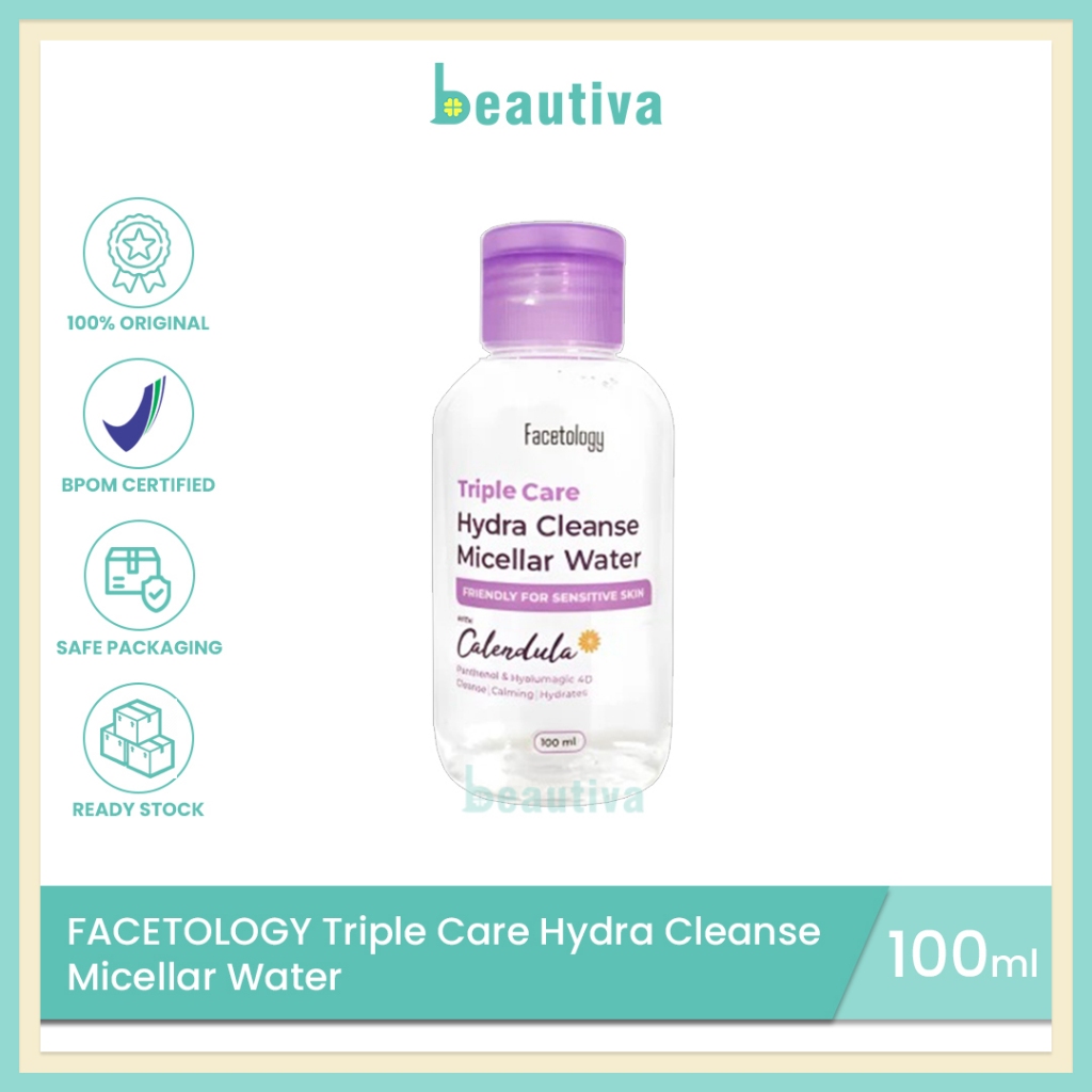 Jual Facetology Triple Care Hydra Cleanse Micellar Water Shopee Indonesia