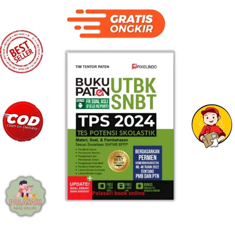 Jual Buku Paten UTBK SNBT TPS 2024 Materi Soal Dan Pembahasan Shopee